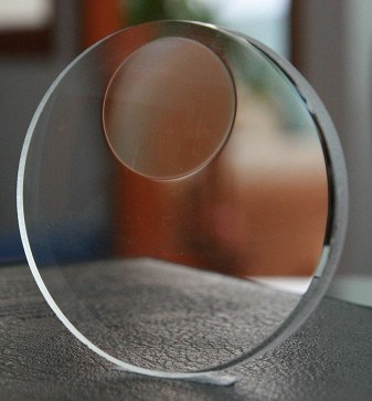Round Top Polycarbonate Lens Blanks 1.59 Index Hard Coating High Transmission
