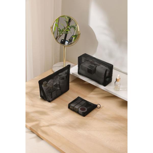 Simple and Practical Three-piece Makeup Bag Set Organize Your Essentials with Ease