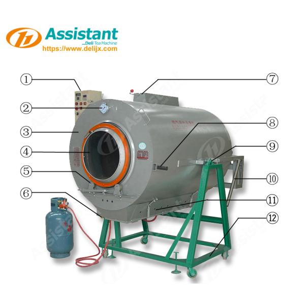 DL-6CST-50 Liquid Gas Bitter Leaf Green Tea Mini Steaming Fixation Machine for Tea