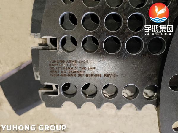 ASME SA387 Gr.11 Cl2 Heat Exchanger Baffle Plate For Petroleum Refining Hydrogenation Reactor