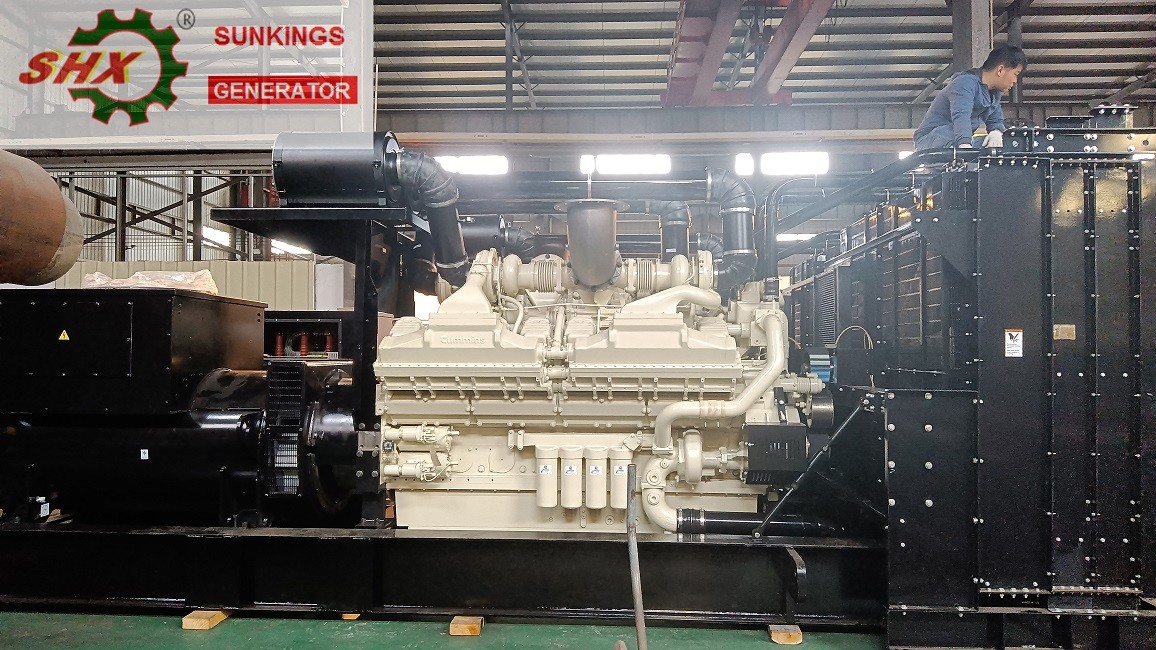 2MW дизельные высоковольтные генераторы 4.16kv Cummins Genset