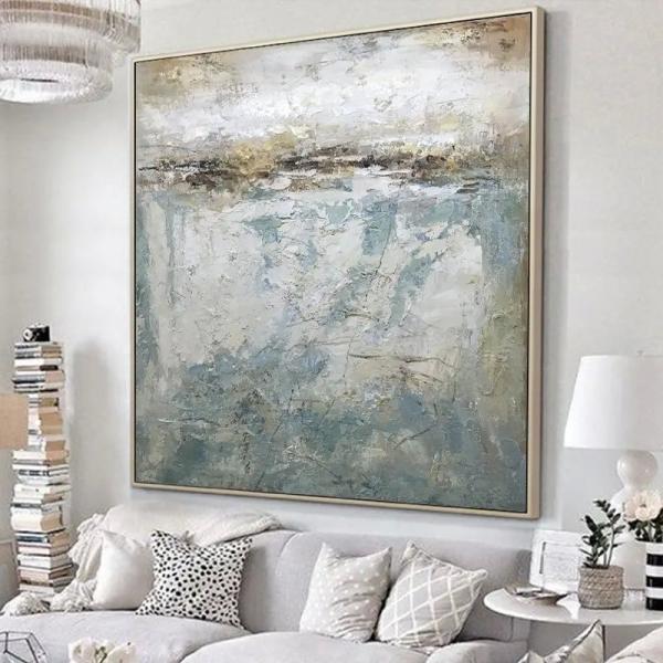 Framed Large Gallery Luxury Abstract Hand Painted Large Wall Art Canvas Living Room Oil Painting
