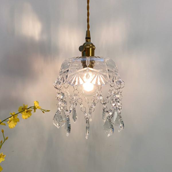 Ретро латунный промышленный свет длины 23CM стеклянный привесной для ресторана