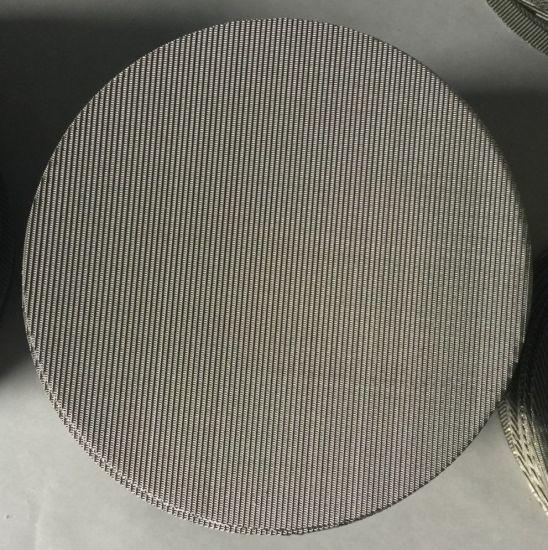 316 Stainless Steel Wire Mesh Filter Disc 1-635 Mesh For Plastic Extruder