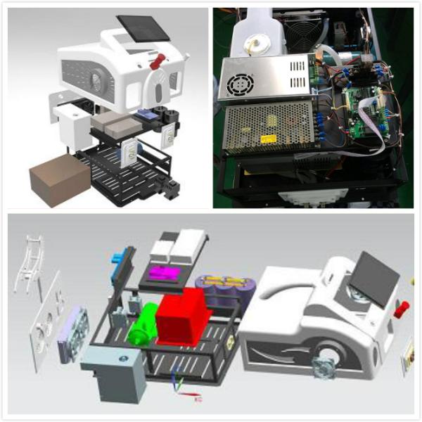 4 in 1 multifunctional Portable Painless ipl +rf FHR hair removal machine/ Q switch nd yag laser for tattoo removal