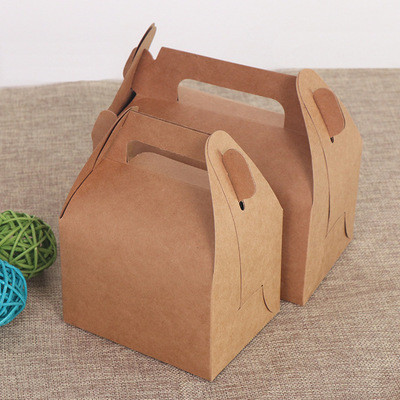 Microwavable Brown White Kraft Paper Packing Box Cut Resistant