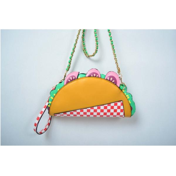2016 new creative personalized dumplings shoulder bag fashion printed mini clutch bag