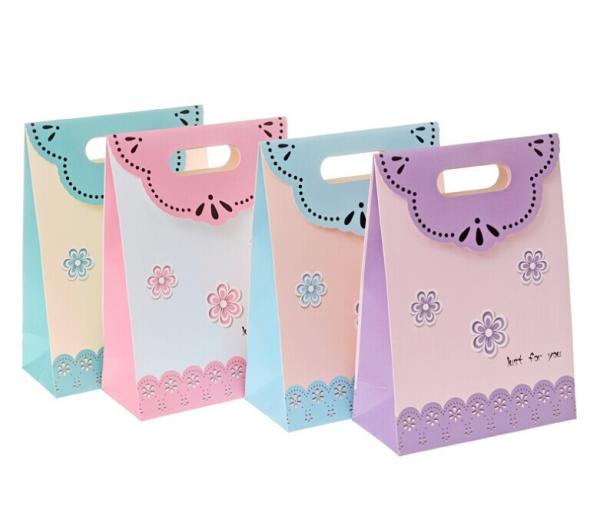 Hot new products flower gift packaging bag/ gift bags with Velcro on flap