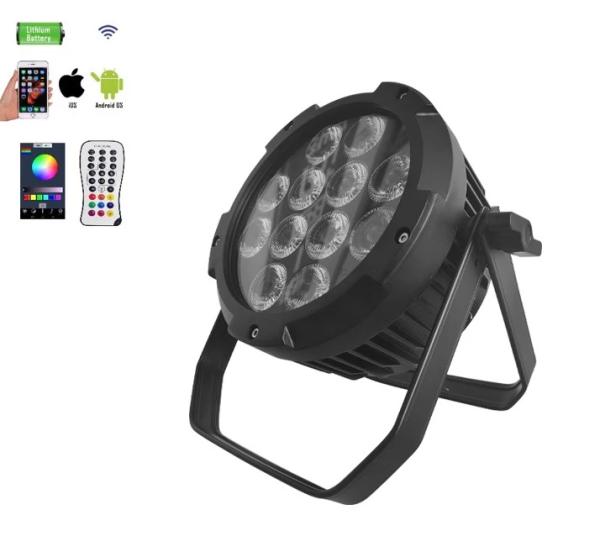 12x18w 6in1 Rechargeable Battery Operated Uplighting Waterproof LED Par Light