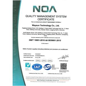 Vesion Tech Co., Ltd. Certifications