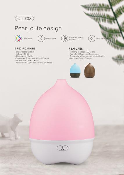 70ml USB Oil Automatic Scent Diffuser With Color Changing