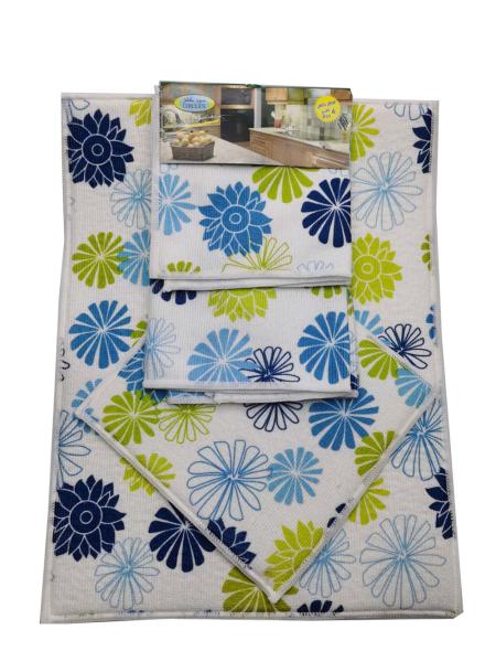 Sponge Double Side Microfiber Cleaning Pad Polishing Cleaning Cloth Dish DryingMat