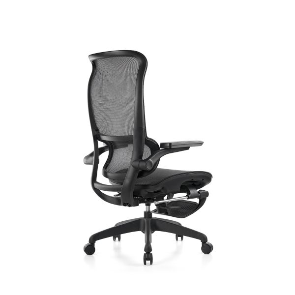 Ergonomic Office Executive Chair Lifting Equipped with Lumbar Support Adjustable Seat Height and Smooth Rolling Wheels for Office With Footrest Lunch Break