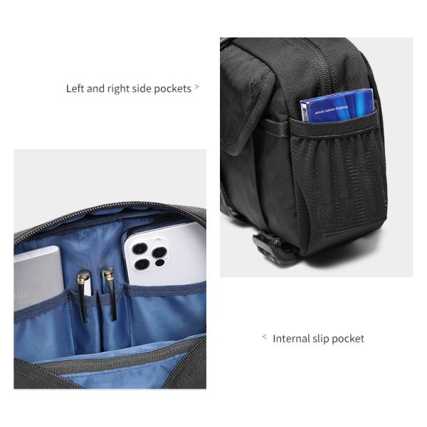 Waterproof 3L Mens Messenger Bag Single Strap Shoulder Handbags 23*7*16cm