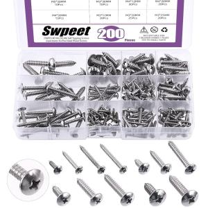 Various Sizes Stainless Steel Screw Set Corrosion Resistant Set Screw Assortment