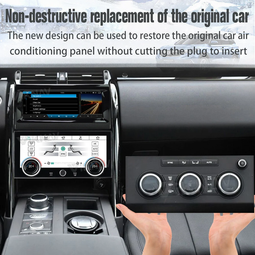 Для Land Rover Discovery 5 LR5 L462 AC Панель с сенсорным экраном 2017-2020 GPS Автомобиль кондиционерная панель Климатная доска