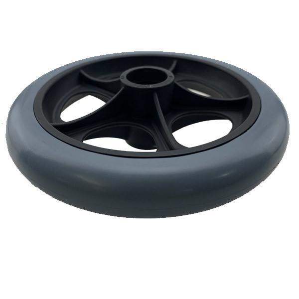 Pu Tpr Pvc Plastic 6 Inch Wheelchair Caster Wheels , Lightweight Wheelchair Wheels