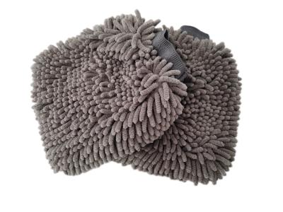 Luva macia da lavagem do carro de Microfiber do Chenille   Luva de limpeza