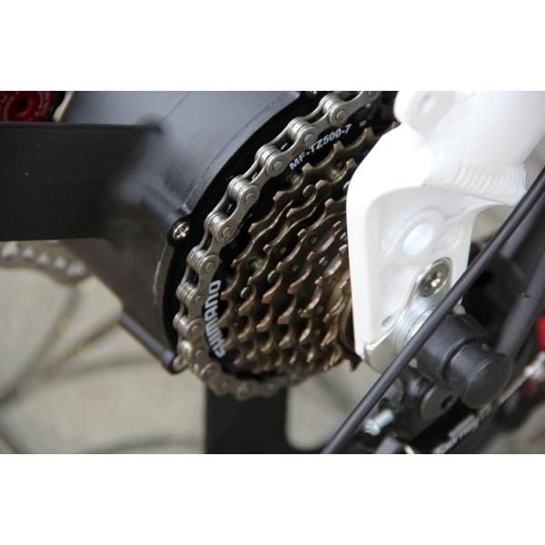 White Blue 26 Inch Electric Bicycle fast speed Aluminum Alloy Frame