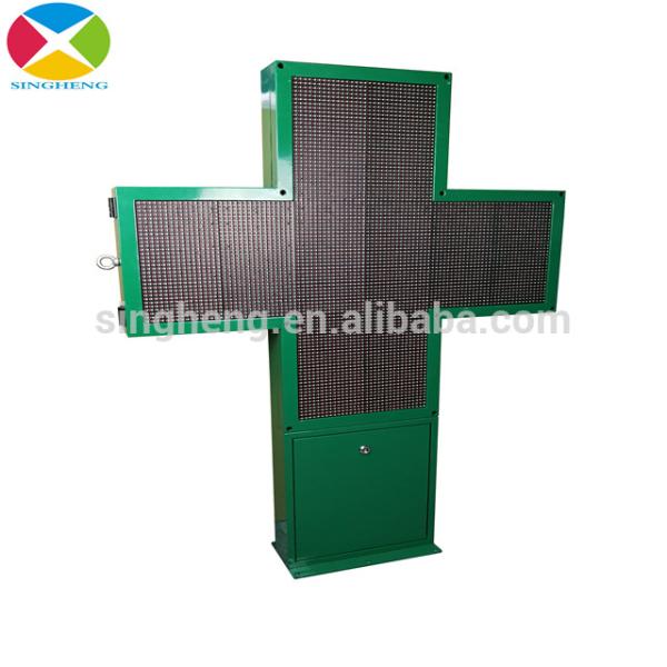DIP Double Sides LED Cross Display 1495*1030*70mm Screen Dimension CE Assured