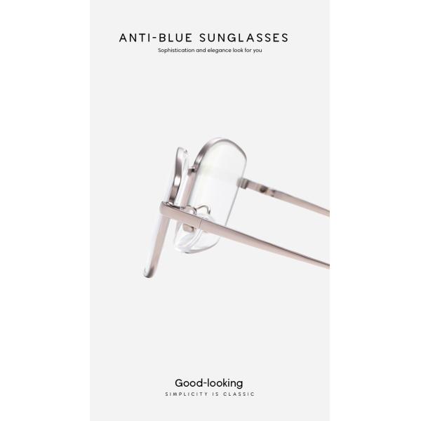 Fashion 136MM Anti Blue Light Reading Glasses Men Women'S Computer