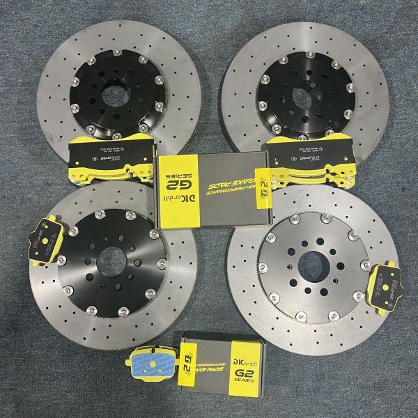 HEUR Front Brake Set Refit 314*24mm Ceramic Carbon Disc For Mitsubishi Pajero