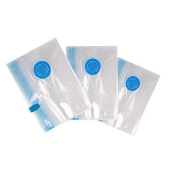 Saco transparente do selo de vácuo para o armazenamento do alimento/fato/edredão com zíper e válvula