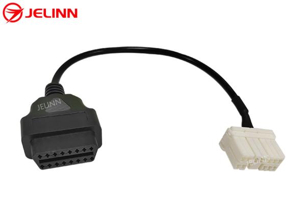 12 Pin to OBD 2 OBDII Diagnostic Cable 12Pin to 16pin OBD2 Wire Harness for Tesla Model S Year 2015 or Older