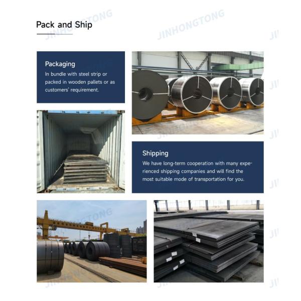 Certificate sirm Technique Hot Rollled Jinhongtong HR coil HRC prime newly produced hot rolled steel coils