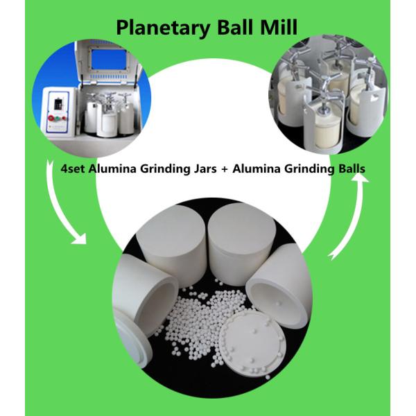 Глинозема мельницы шарика 100ml лаборатории отполированный опарник планетарного керамического меля