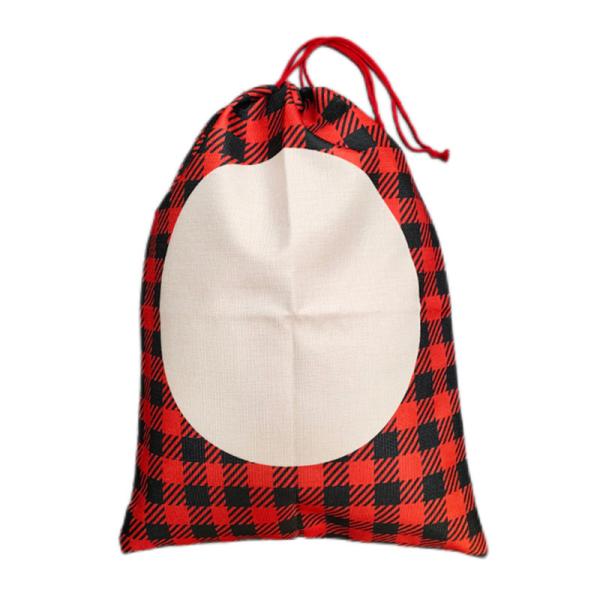 Bolsas de Navidad Reutilizables Personalizadas, Bolsas de Dulces, Sacos de Santa Personalizados, Bolsas de Navidad con Cordón y Sublimación