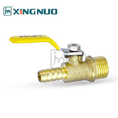 long straight handle male Threaded Brass Gas Angle Valve with ISO228/1 Connection for Bi-directional Water Flow