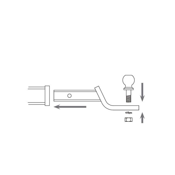 YD034 Ball Mount Kit: 6,000LBS Load, 2/3