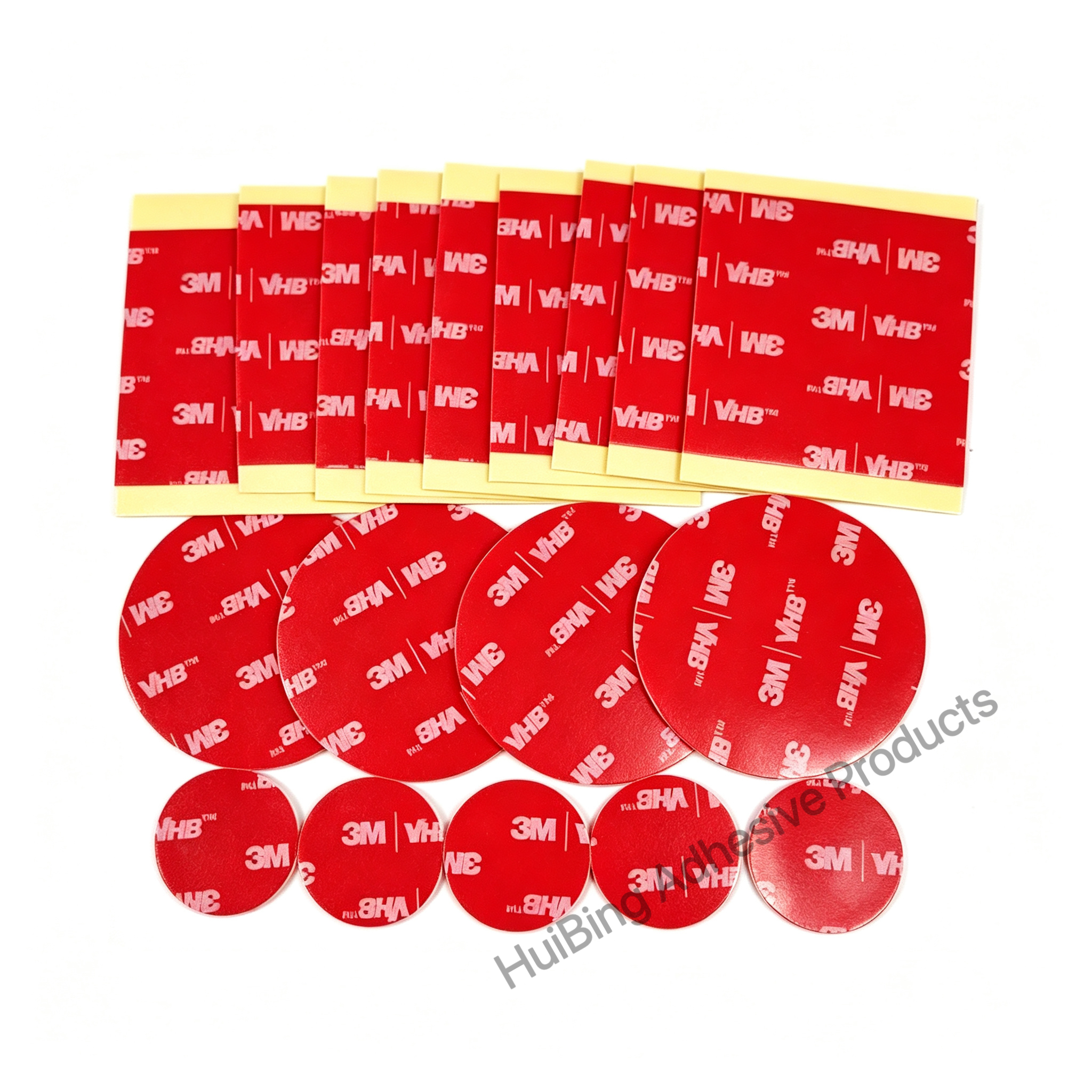3M™ VHB™ 5952 Die‑Cut Double Sided Foam Tape - 1.1mm Black Acrylic Waterproof Double-Sided Tape