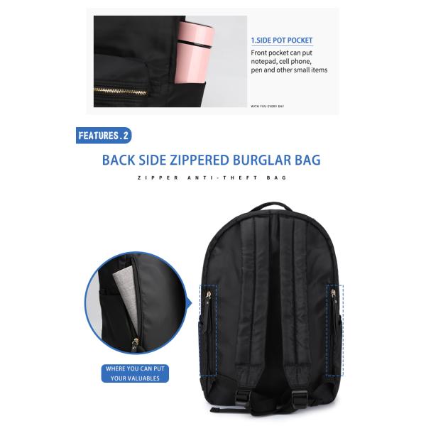 Factory wholesale custom logo backpack fashion leisure waterproof school bags for middle school students