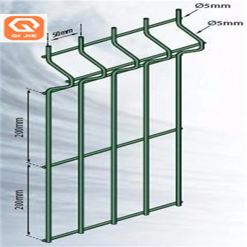 Используемая фермой изогнутая сварная проволочная изгородь Метал3Д с порошковым покрытием