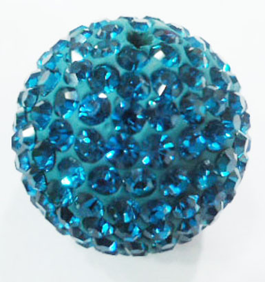 OEM Colorful Fancy Clay Shamballa Bead / Crystal Pave Beads Jewelry