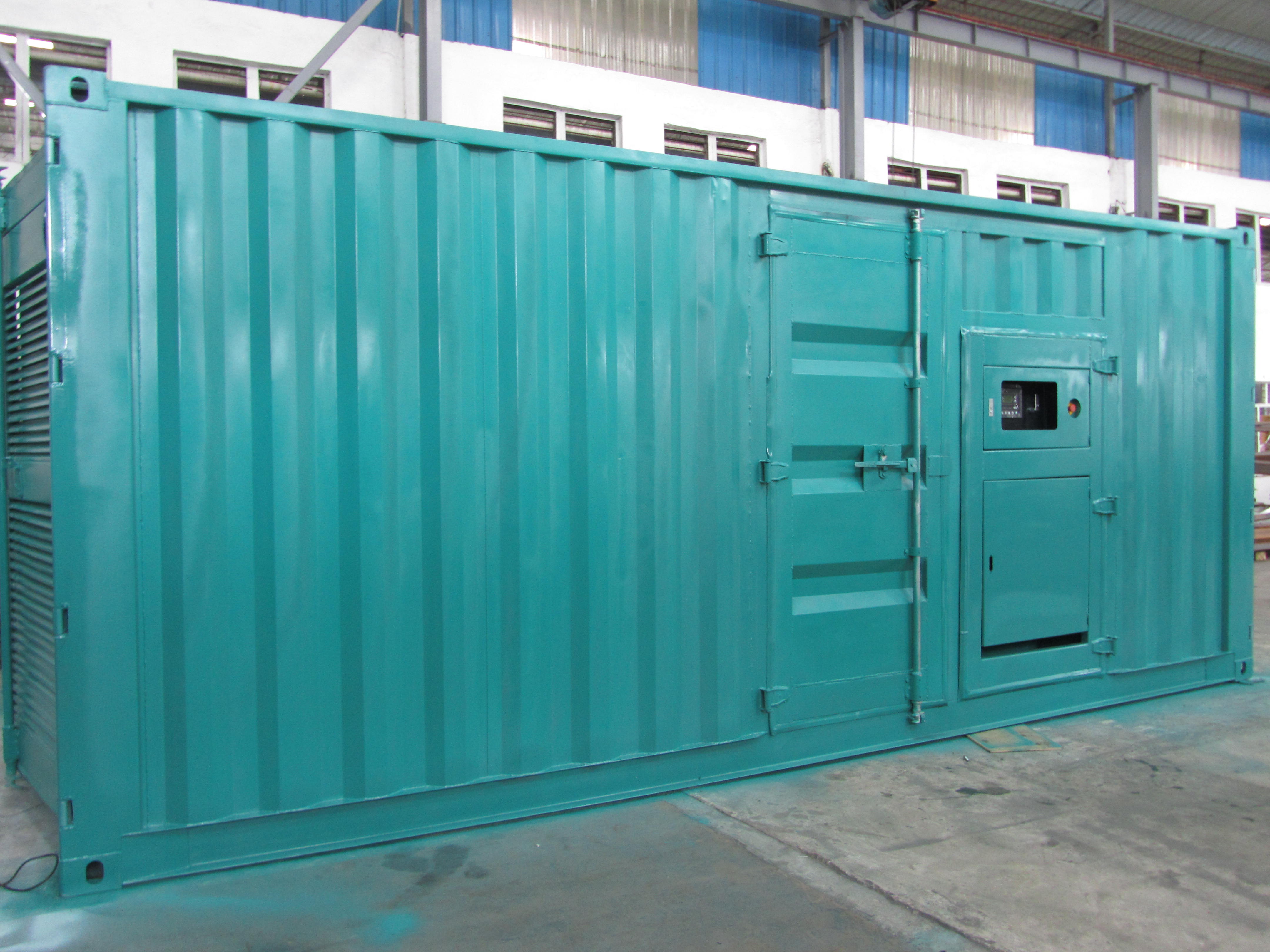 Аварийной ситуации генераторов 500kw CCEC 50hz электростанция высоковольтной Containerized
