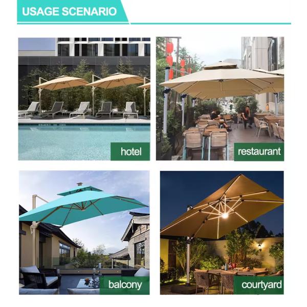 Красный римский стиль наружные парашюты для садов и балконов