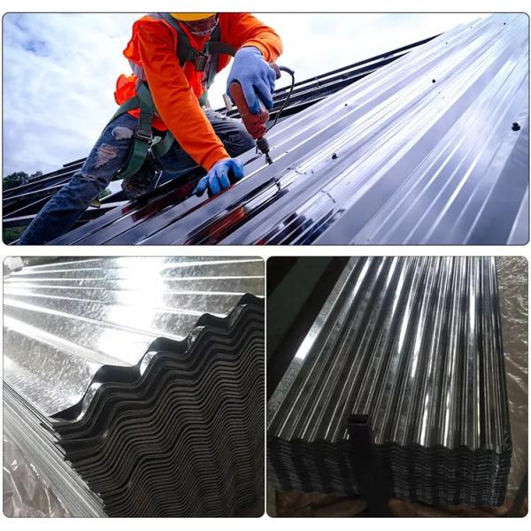 Гальванизированный покрытый цветом лист плиты гофрировал стальной утюг Gi настилая крышу 275g/㎡