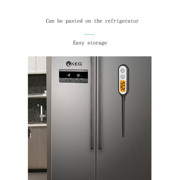 OBM Supported Indoor And Outdoor Digital Probe BBQ Thermometer For Safe Meat Cooking