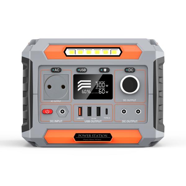 MPPT Controller Mobile Solar Power Generator Pure 300W 270Wh For Outdoor Emergency