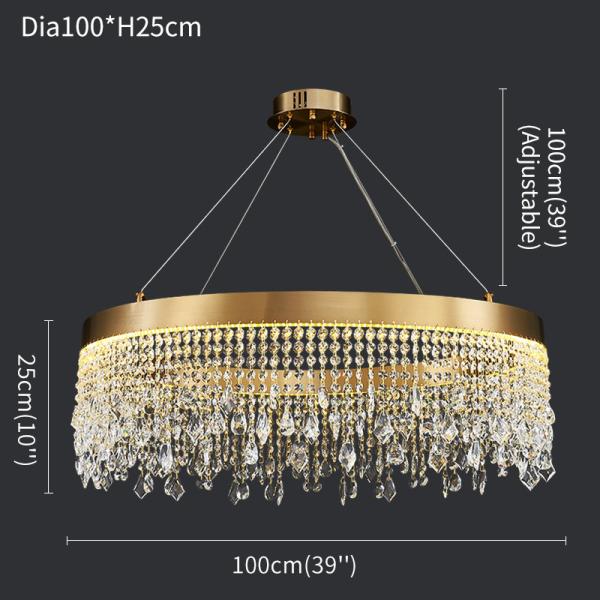 Modern oval crystal chandelier Crystal Light Kitchen Fixture Led Modern Home Decor Staircase Lighting(WH-CY-168)