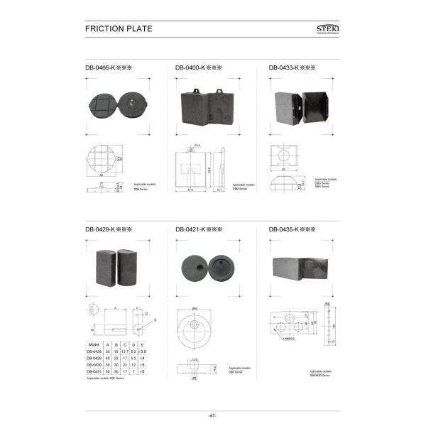STEKI 2018 Industrial Clutch Brake Lining Pads Customizable for Customer Requirements