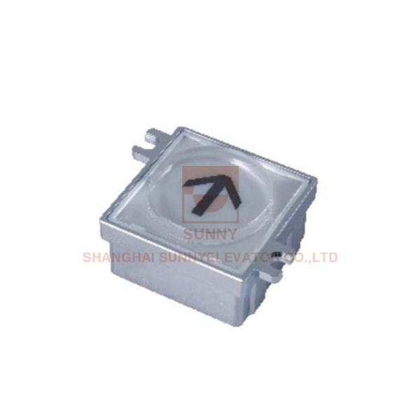 Zn Alloy Frame and Acrylic Plate Square Lift Push Button / Elevator Touch Button