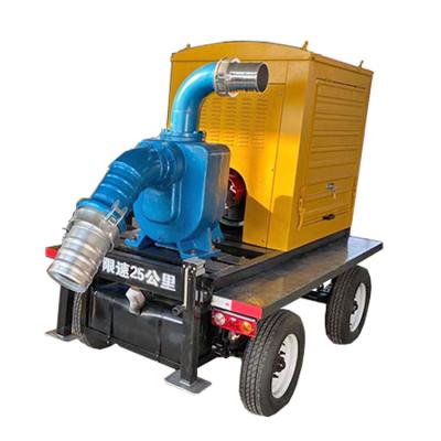 Water Treatment Square Diesel Pump Truck Mobile For Agricultural Irrigation