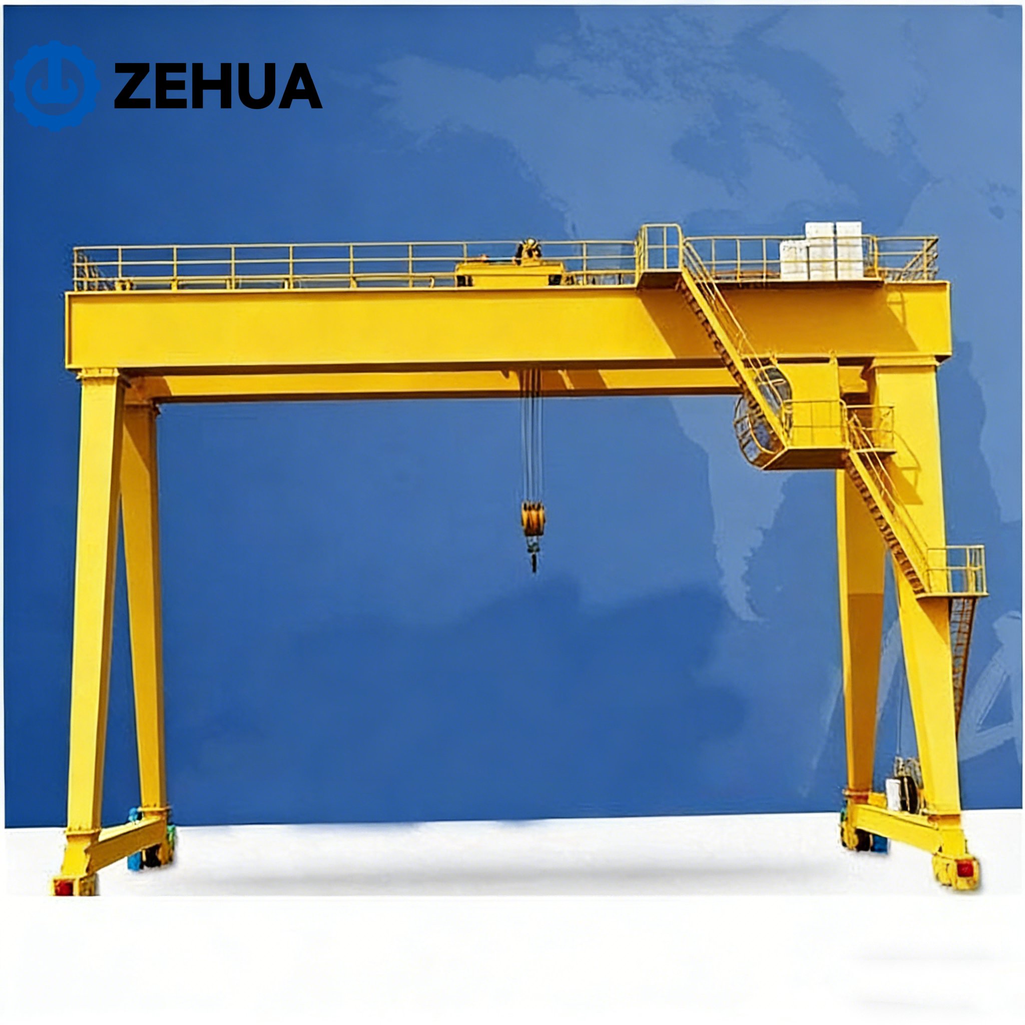 High Quality Double Beam Gantry Crane 20 Ton European Double Girder Gantry Crane with New Design European Trolley