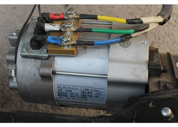 Foot Brake Electric Delivery Bike , 60V 3000W Motor 120Ah Electric Cargo Trike
