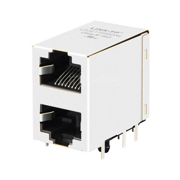 5569380-1 RJ45 2X1 LPJE17208DNL Conectores Modulares Empilhados 8P8C