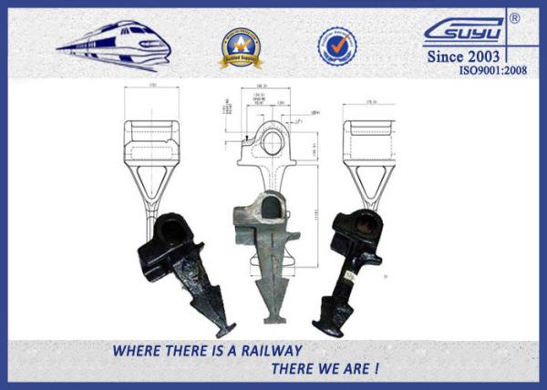 Railroad fastener Carbon Steel Rail Cast Iron Shoulders Weld On Shoulders